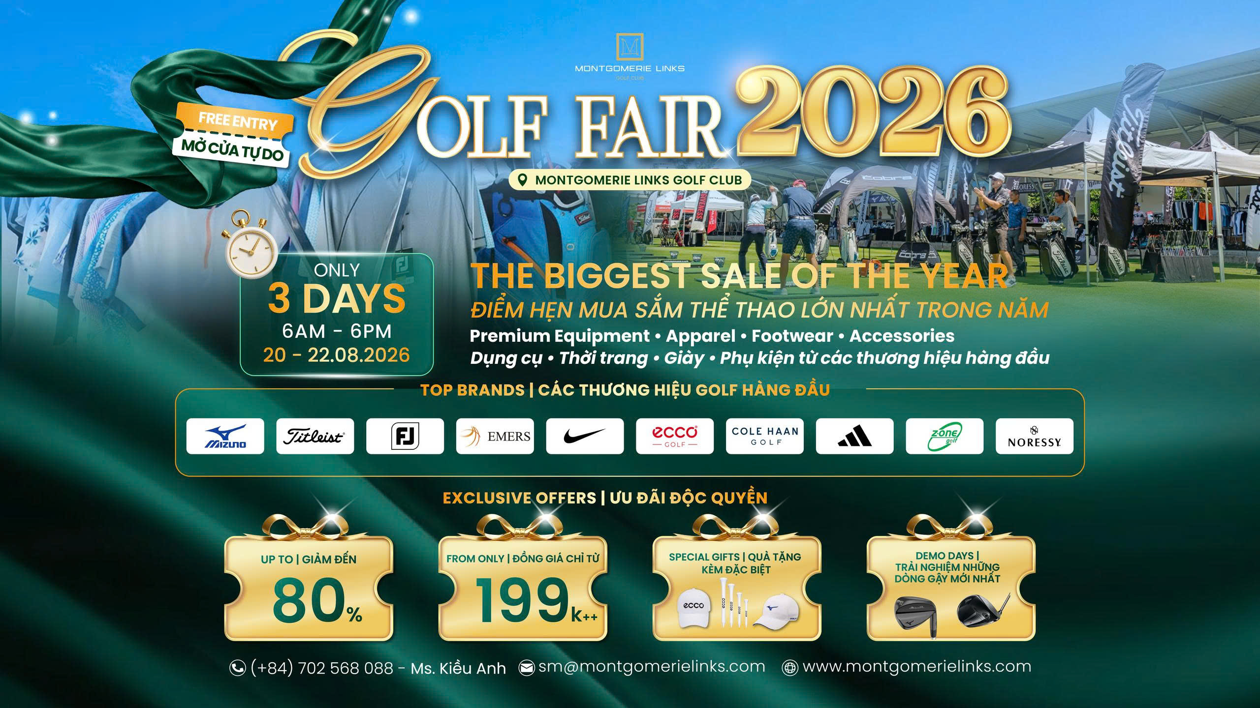 GOLF FAIR 2026 - ĐIỂM HẸN MUA SẮM & TRẢI NGHIỆM GOLF LỚN NHẤT TRONG NĂM TẠI MONTGOMERIE LINKS