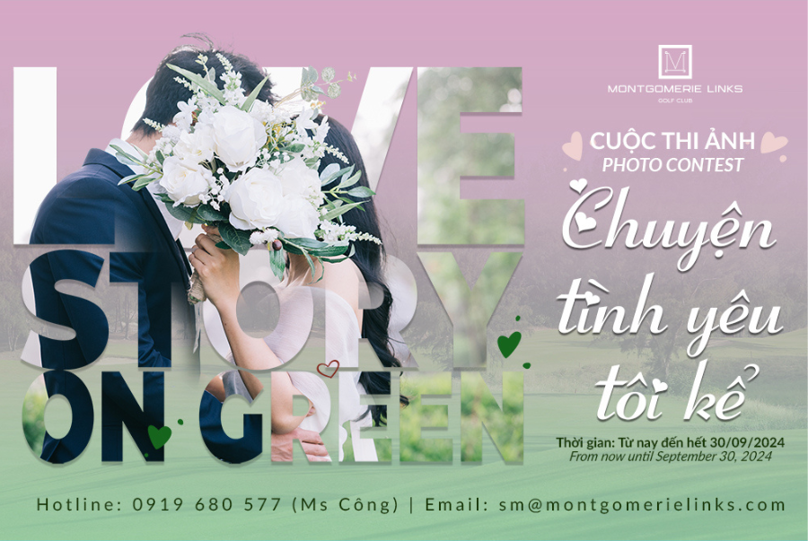 PHOTO CONTEST “LOVE STORY ON GREEN” AND PRE-WEDDING PHOTOSHOOT PROMOTION PACKAGE AT MONTGOMERIE LINKS